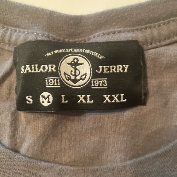 Sailor Jerry bar brand cap sleeve t-shirt - Picture 3 of 7